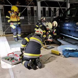Feuerwehrübung: Bergung eines Unfallopfers